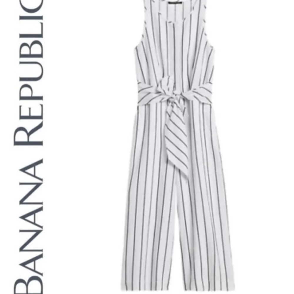 Banana Republic stripe jumpsuit